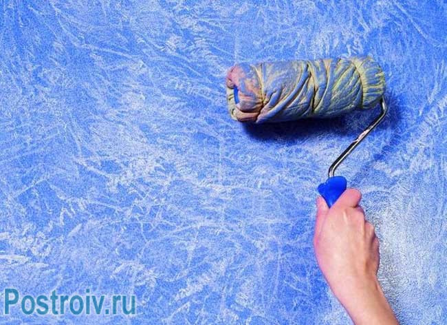 Необычное применение валика для декоративной штукатурки Необычное применение валика для декоративной штукатурки