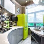Получился очень светлый дизайн кухни всего 9 кв. м.