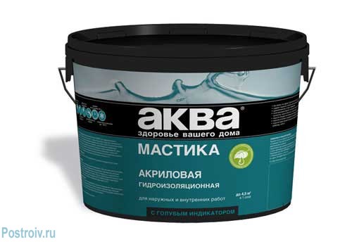 Мастика для гидроизоляции пола и стен ванной комнаты