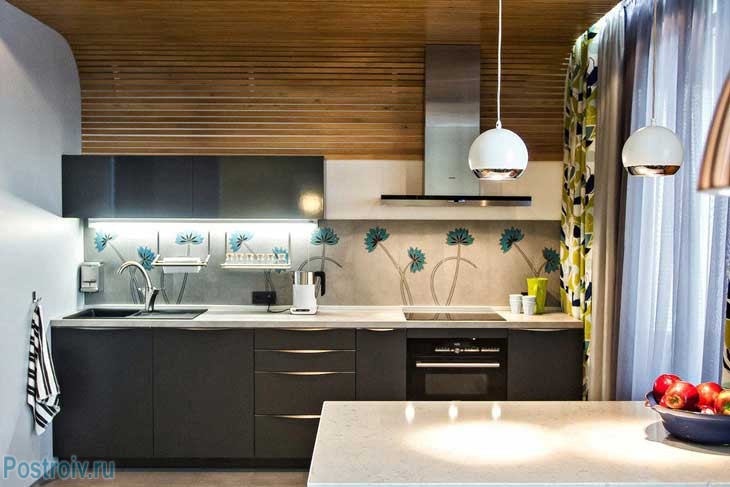 Кухонный гарнитур в 2-комнатной квартире из IKEA. Красиво смотрится