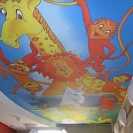 Фотопечать на натяжном потолке дизайн детской