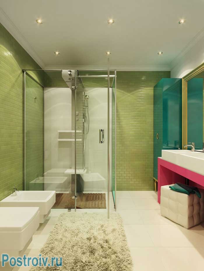 Ванная в стиле поп-арт. Фото Ванная в стиле поп-арт. Фото